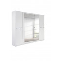 Armoire adulte contemporaine 226 cm blanche Doroty