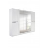 Armoire adulte contemporaine 226 cm blanche Doroty