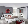 Chambre adulte contemporaine blanche Doroty