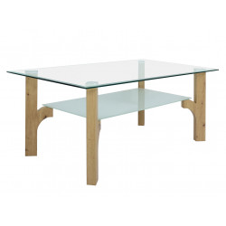 Table basse moderne chêne clair Florinda