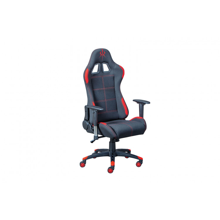 Fauteuil de bureau gamer en tissu noir/rouge Northon