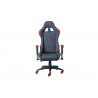 Fauteuil de bureau gamer en tissu noir/rouge Northon