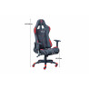 Fauteuil de bureau gamer en tissu noir/rouge Northon