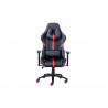 Fauteuil de bureau gamer en PU noir/rouge Avalone