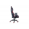 Fauteuil de bureau gamer en PU noir/rouge Avalone