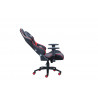 Fauteuil de bureau gamer en PU noir/rouge Avalone