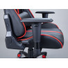 Fauteuil de bureau gamer en PU noir/rouge Avalone