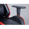 Fauteuil de bureau gamer en PU noir/rouge Avalone