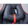 Fauteuil de bureau gamer en PU noir/rouge Avalone