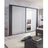 Armoire adulte moderne gris/anthracite Viennes