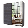 Armoire adulte moderne anthracite Irvine