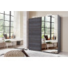 Armoire adulte moderne anthracite Irvine