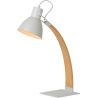 Lampe à poser moderne en bois et métal Scandino