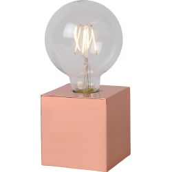 Lampe de table design Led intégré socle cubique métal Svelta