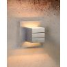 Applique contemporaine carrée en aluminium Lea