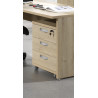 Caisson de bureau contemporain chêne clair Lania