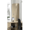 Armoire de bureau contemporaine H 222 cm chêne clair Lania