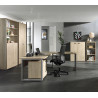 Ensemble de bureau contemporain chêne clair Lania I