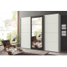 Armoire adulte blanc/anthracite Berlin