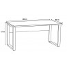 Bureau d'angle contemporain chêne clair Lania