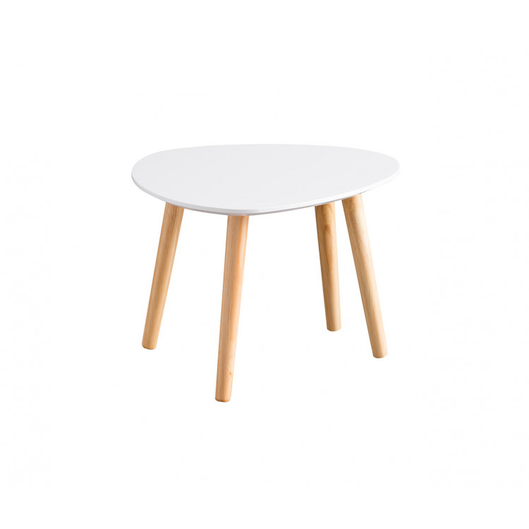 Table basse scandinave chêne/blanc (lot de 3) Mehnir