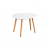 Table basse scandinave chêne/blanc (lot de 3) Mehnir