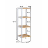 Etagère de rangement H 110 cm style nature Wood