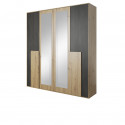 Armoire adulte moderne 200 cm chêne/noir France