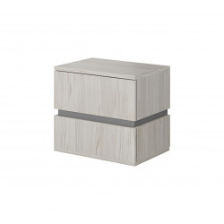 Chevet adulte contemporain gris clair Vincent