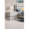 Chevet adulte contemporain gris clair Vincent