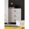 Commode enfant contemporaine blanche 80 cm Fidji