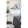 Buffet/bahut scandinave blanc 125 cm Marthy