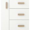 Buffet/bahut scandinave blanc 125 cm Marthy