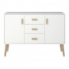 Buffet/bahut scandinave blanc 125 cm Marthy