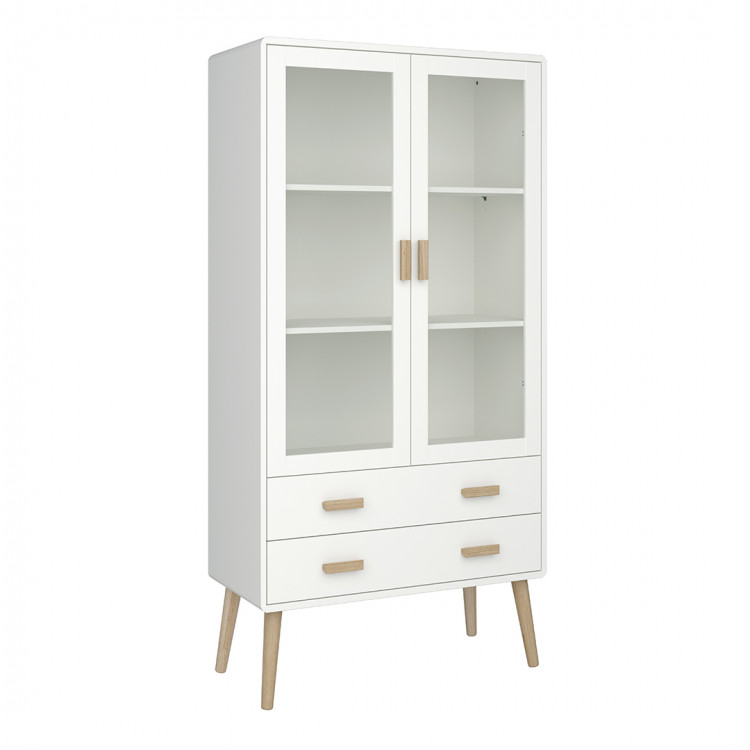 Vaisselier/argentier scandinave blanc Marthy