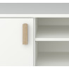 Meuble TV scandinave blanc Marthy