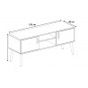 Meuble TV scandinave blanc Marthy