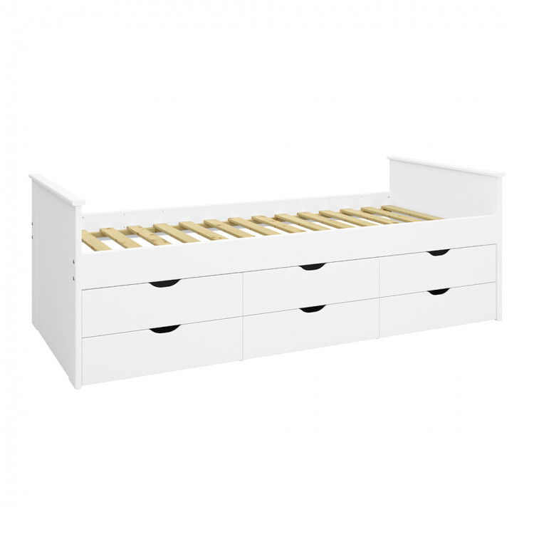 Lit banquette enfant contemporain blanc Bambino