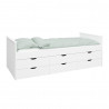 Lit banquette enfant contemporain blanc Bambino