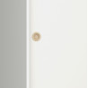 Armoire enfant scandinave 113 cm blanc/chêne Lucas