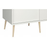 Armoire enfant scandinave 113 cm blanc/chêne Lucas