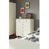 Chambre enfant scandinave blanc/chêne Lucas