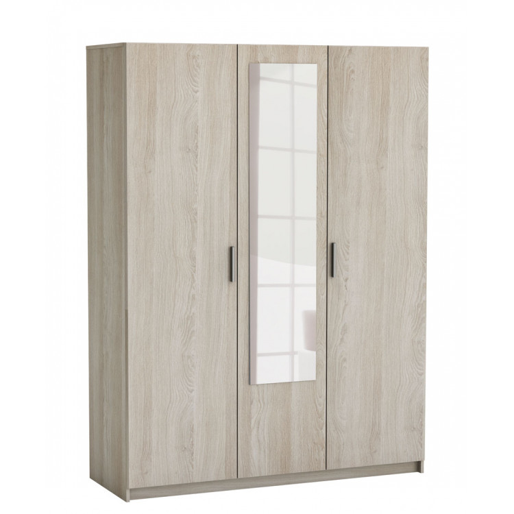 Armoire adulte contemporaine chêne clair Fabienne