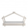 Lit cabane enfant moderne gris clair Mallaury