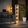 Lampe de table contemporaine en bois d'acacia 2 lampes Rio