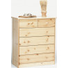 Commode style nature en pin massif H 89 cm Diabolo