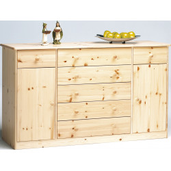 Buffet/bahut 151 cm style nature en pin massif Diabolo I