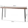 Table de bar contemporaine en acacia John