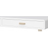 Bureau droit scandinave blanc Sven