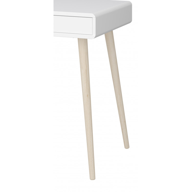 Bureau droit scandinave blanc Sven